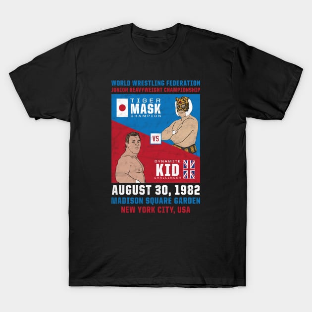 Tiger Mask vs. Dynamite Kid T-Shirt by Mark Out Market